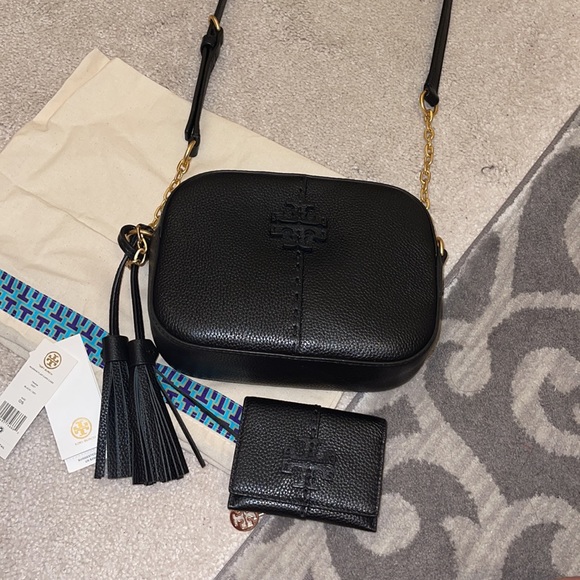 Tory Burch Handbags - Mcgraw Camera Bag with Mcgraw Flap Card Case
